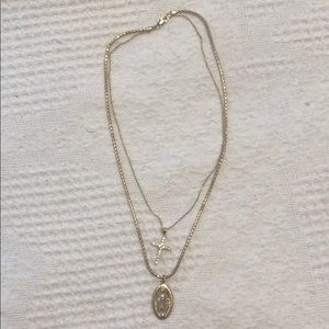 Vanessa Mooney 14 c gold coated necklace